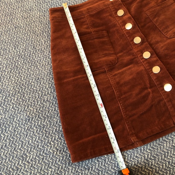 Brown Corduroy Skirt - Picture 6 of 7